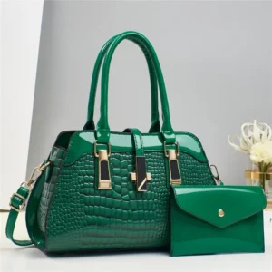 Classic Crocodile Pattern Women's Handbag Large Capacity